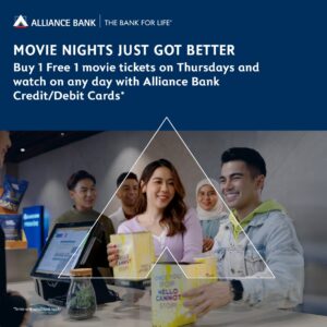 Buy 1 Free 1 Every Thursday with Alliance Bank