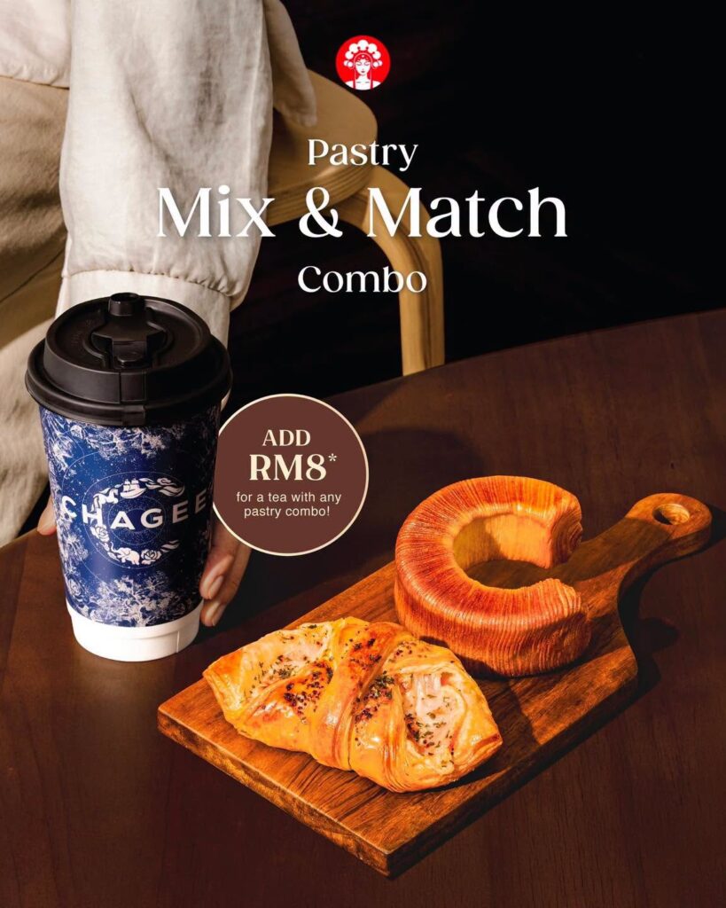 Pastry Mix & Match Combo : ADD RM 8 for a tea with any pastry combo !