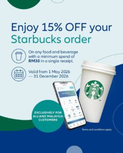 15% Off for Starbucks